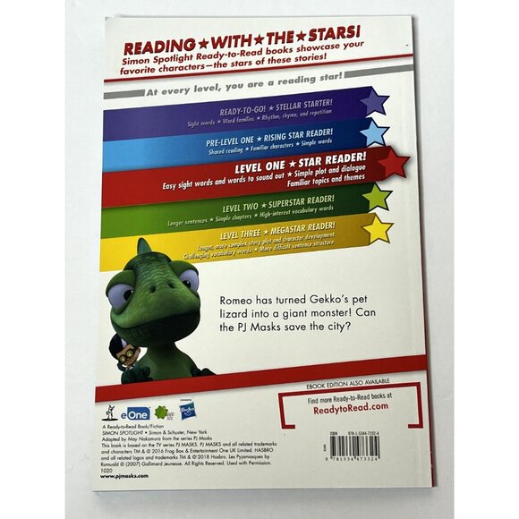 PJ Masks Gekko Saves the City Level 1 Reader Kids Book | Ready to Read - Picture 3 of 3